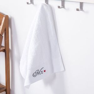Nhà Máy Bán Buôn Biểu Tượng Tùy Chỉnh Thêu Khăn Tắm Cao Cấp Trắng Khăn Tắm Cho Phòng Tắm Rắn Sang Trọng Trắng Khăn Tắm Thiết Lập - Product Image 5