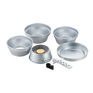Ensemble de 8 casseroles de pique-nique en aluminium anodisé, vente chaude, avec <span class=keywords><strong>poignée</strong></span> pliable - Product Image 1