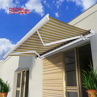Auvent rétractable en aluminium, protection solaire, toit, terrasse, patio, jardin, camping en plein air, auvent cassette imperméable