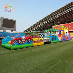 Castillo de salto inflable gigante personalizado comercial con curso de obstáculos, casa de rebote, material PVC para <span class=keywords><strong>alquiler</strong></span> d - Product Image 3