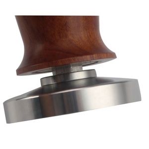 Logotipo personalizado Herramientas de café Mango de aluminio Acero inoxidable Tamper de café plano - Product Image 4