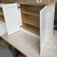 Armoire de cuisine Shaker en bois massif peinte sur mesure, directement de l'usine
