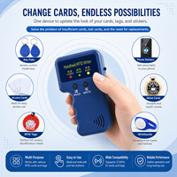 Duplicador de Tarjetas RFID Portátil Azul de 125KHz, Clonador de Tarjetas EM4100, Copiador y Duplicador Portátil para Tarjetas de Acceso
