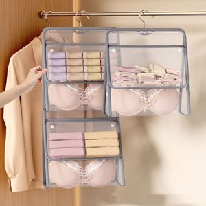 Sac de rangement suspendu pliable en tissu imperméable de haute qualité pour voyage, organisateur de garde-robe à compression, sac de rangement suspendu pour usine - Product Image 1