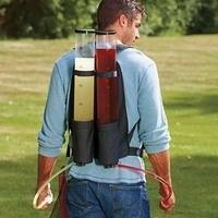 Distributeur de bière portable en plastique noir pour grossistes, sac à dos distributeur de thé portable et facile à transporter