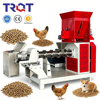 Machine à granulés d'aliments pour poissons flottants à haute efficacité TianRuo, extrudeuse d'aliments pour animaux de compagnie avec moules