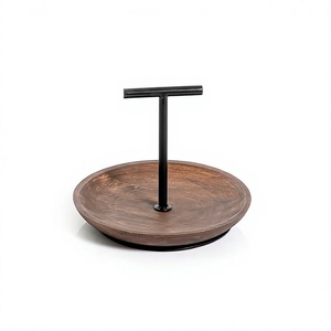 Couteau à gâteau en fer et bois, dernier design, qualité supérieure, forme ronde, à prix avantageux - Product Image 1