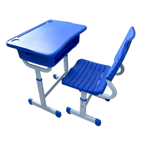 Ensemble table et chaise d'étudiant en plastique ABS moderne, chaise en PP, mobilier scolaire pour salle de classe