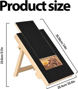 Planche à gratter et à limer les ongles <span class=keywords><strong>pour</strong></span> <span class=keywords><strong>chien</strong></span> avec tiroir à friandises - Tapis à gratter durable à fixer au sol <span class=keywords><strong>pour</strong></span> toutes les races - Product Image 3
