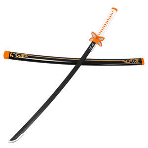 Épée d'anime, l'une des séries d'anime japonaises sur les démons, papillon <span class=keywords><strong>noir</strong></span>, jouets en bois, épée japonaise, cosplay - Product Image 5