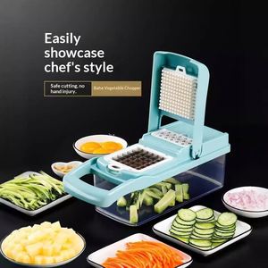 Kitchen Vegetable Chopper Multifunctional Efficient <b>Sharp</b> for Dicing Shredding Slicing Grating Kitchen Gadget for Cooking - Product Image 2