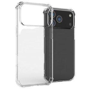 Funda Bumper de TPU Antigolpes con Diseño de <span class=keywords><strong>Airbag</strong></span> y 1.5mm de Alta Transparencia Cristalina para iPhone 17 16 15 14 13 12 11 Pro Max X XR XS - Product Image 1