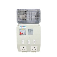 Boîtier de distribution électrique compact et unité d'éclairage SPDU avec protection RCBO IP54, double prise 16A, montage mural