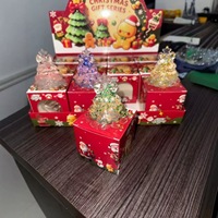Jouet anti-stress en PU souple en forme de sapin de Noël, très populaire, pour enfants, idéal pour les fêtes, en boîte