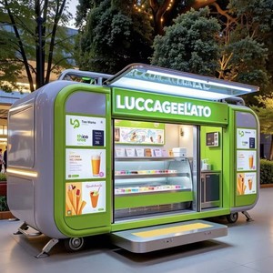 Professional Mobile Food Cart For Hotdogs Chips And Coffee - Product Image 5