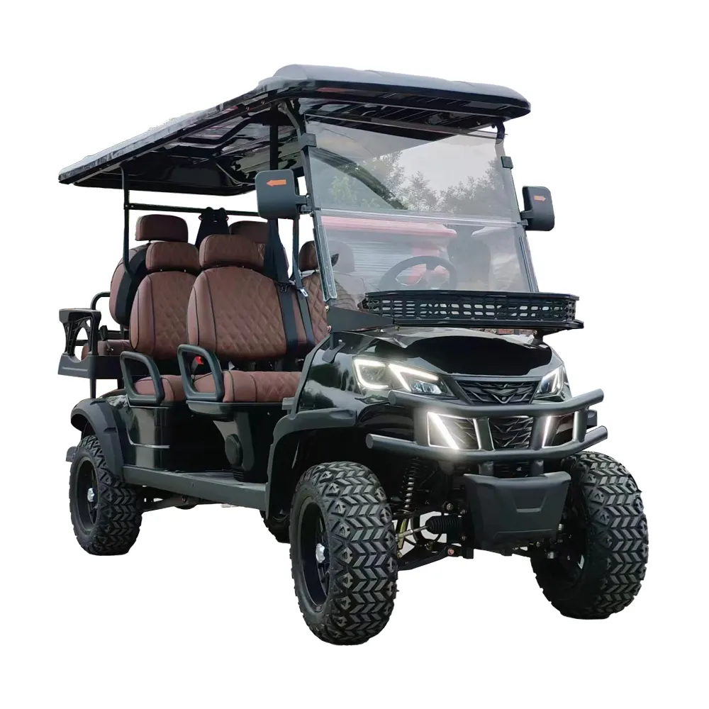 Diskon besar Off Road jalanan hukum 48V 72V baterai Lithium Kart mobil Buggy 4 6 Seater Carrito DE Electric Golf Carts