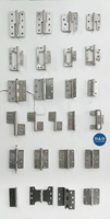 Charnière de porte à double roulement à billes 3,5 x 3,5 x 2,5 mm en acier inoxydable, charnières de porte à angle carré