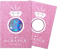 Certificats cadeaux vierges, cartes-cadeaux DIY, cartes à gratter avec autocollants à gratter pour entreprises, salons, spas, jeux de fête