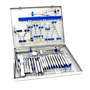 Kit de Cirugía de Implantes Dentales de Acero Inoxidable, 33 Piezas, Instrumentos Manuales, Certificación CE Clase I, Garantía de por Vida, Certificación ISO13485 - Product Image 1