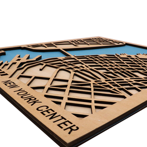 <span class=keywords><strong>Carte</strong></span> de ville en bois découpé au laser, personnalisée, pour la décoration de la maison - Product Image 3