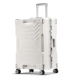 Mala de mão extra grande ABS popular para bagagem com 4 rodas, carrinho à prova d'água chinês