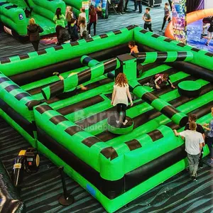 Inflatable Wipe Out Interactive Game Obstacle Course Inflatable Wipeout Game Machine For Adults Inflatable Meltdown Sale