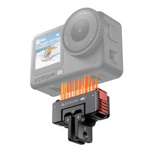 Amazear 360 °   Soporte Magnético de Liberación Rápida con Rotación para DJI Osmo Action 6/Nano, Adaptador de Aleación de Aluminio con Rosca de 1/4\" - Product Image 1