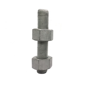 Nhà Máy ốc vít M8 M16 M20 M42 <span class=keywords><strong>M56</strong></span> nhúng nóng mạ kẽm <span class=keywords><strong>Hex</strong></span> boltdin931 din933 thép HDG <span class=keywords><strong>Hex</strong></span> NUT - Product Image 2