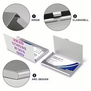 Wholesale Fashion Design Custom Print Laser Logo <b>Cheap</b> Case for Business Promo <b>Gift</b> Id Name Card Holder <b>Box</b> - Product Image 2