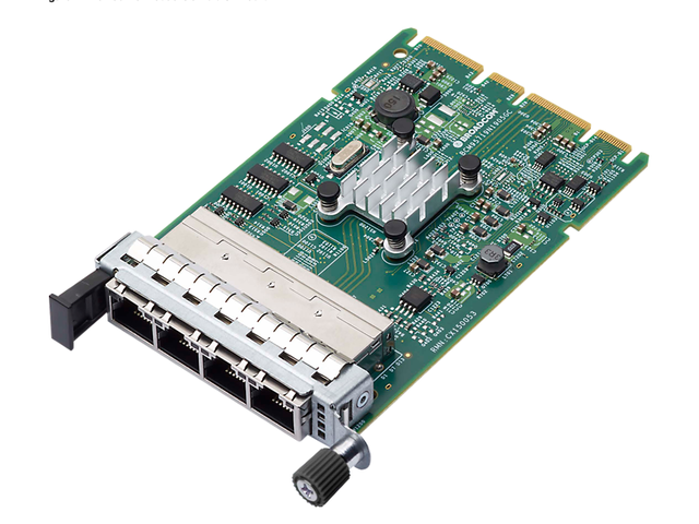 BCM95719N1905C Quad-Port 10/100/1000BASE-T Ethernet X4 PCI Express OCP 3.0 Small-Form-Factor Card 10/100/1000Mbps
