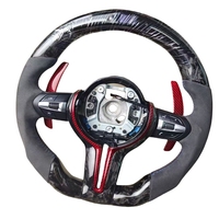 Volant en cuir et fibre de carbone LED d'usine pour BMW F30 F10 F20 F90 G30 E90, couleur personnalisée, style sport
