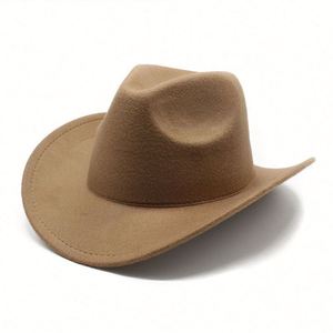High Quality Wide Brim Leisure Shade Cowboy <b>Hat</b> Men Western Cowboy <b>Hats</b> - Product Image 2