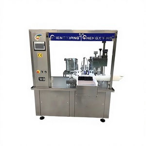 เครื่องบรรจุขวดแบบอัตโนมัติ ควบคุมด้วย PLC ความแม่นยำสูง สำหรับบรรจุและปิดฝาขวดพลาสติกขนาด 10 มล. ถุง/ซองบรรจุสารเคมี - Product Image 1