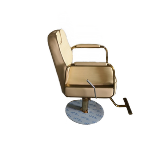 Silla <span class=keywords><strong>de</strong></span> Barbero Siman Hot VIP Premium Gold, Base Redonda <span class=keywords><strong>de</strong></span> Metal Gris, Liquidación Masculina con Reposapiés <span class=keywords><strong>de</strong></span> Acero Inoxidable para Salón <span class=keywords><strong>de</strong></span> Belleza - Product Image 5