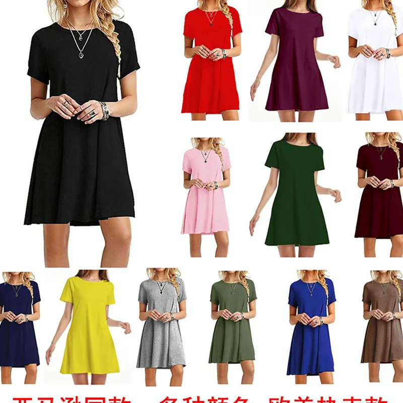 Ngắn Tay Màu Rắn Mini Dress Phụ Nữ Thanh Lịch Thời Trang Phố Mới Giản Dị Áo Sơ Mi Dresses Phụ Nữ