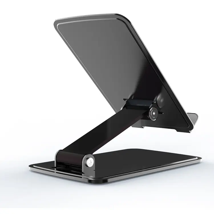 High quality adjustable angle anti slip foldable aluminum alloy cell phone stand holder for ipad mobile phone