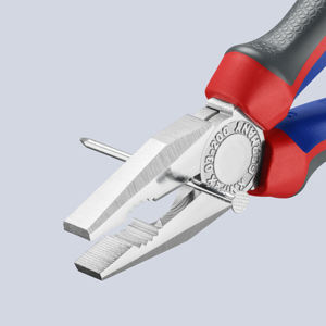 Pince universelle Knipex 8 pouces en acier au chrome vanadium, mâchoire dentée, mâchoire plate de qualité industrielle - Product Image 1