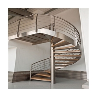 Escaliers en colimaçon en béton de nouveau style Prima Design nouveau modèle escaliers en colimaçon portables pour l'escalier en colimaçon unique extérieur
