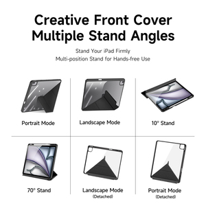 Magnetic <b>Tablet</b> Case with <b>Pen</b> Slot for iPad Air 13 (2024-2025) / iPad Pro 12.9 (2020-2021-2022) Flip Stand <b>Tablet</b> Cover - Product Image 6