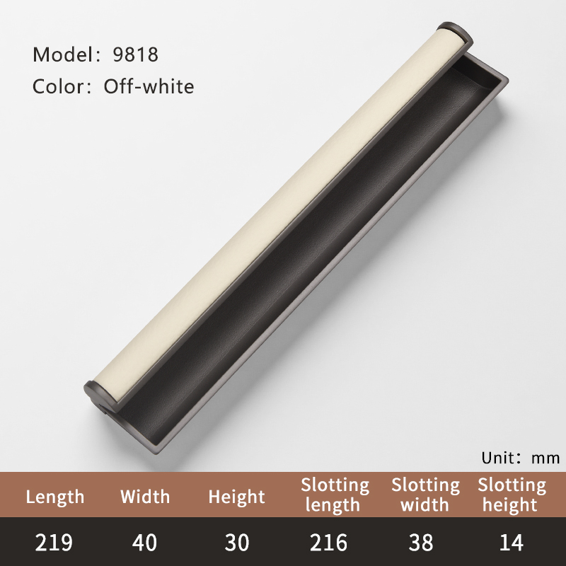 9818 Blanc cassé - 219 mm/8,62" de longueur