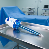 TK T12-100-CT-F Trocart chirurgical laparoscopique manuel jetable en plastique de 12 mm, certifié CE, classe II