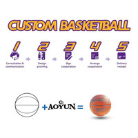 Ballon de basketball de compétition personnalisé avec logo, en cuir PU durable absorbant l'humidité, élastique, résistant à l'usure, 600-650g