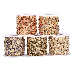 สร้อยข้อมือสแตนเลสสตีลชุบทอง 18K PVD พร้อมเคลือบเงา |   สร้อยคอ สร้อยข้อมือ โซ่แบบหยดน้ำมัน ขนาด 4.5 มม. สำหรับทำเครื่องประดับ DIY - Product Image 4