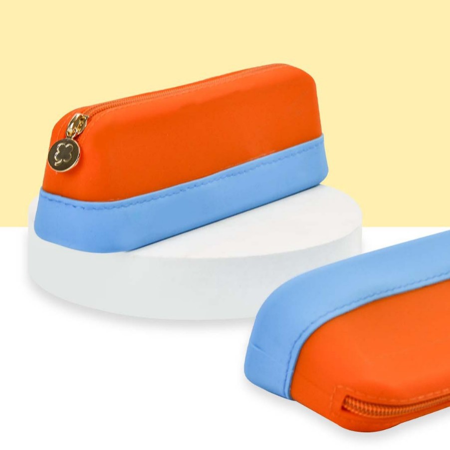Color-block pencil case