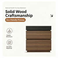 Table de chevet secrète The Wild Hide, unité de rangement minimaliste italienne multifonctionnelle avec tiroirs cachés, rangement de chevet