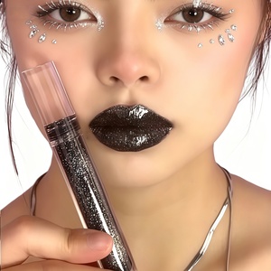 Brillo Labial Vegano, Libre de Crueldad Animal, con Purpurina Negra, Efecto Cielo Estrellado, Hidratante, Brillante y Luminoso, Marca Privada OEM - Product Image 1