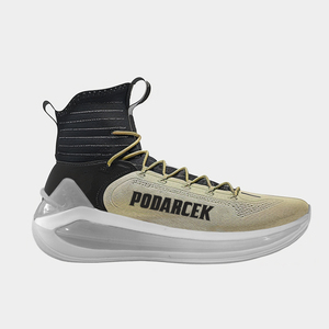 Tênis de basquete masculino com logo, tênis feminino com sola de pu absorção de choque - Product Image 2