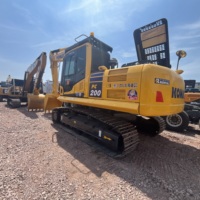 Excavadora Usada Komatsu PC200 de 20 Toneladas, Original de Japón, con Pocas Horas de Uso, Excavadora Hidráulica de Orugas Lista para Enviar