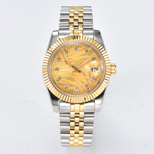 Men's NH35 Luxury Wristwatch 28.5mm Date Dial Automatic Mechanical Watch with Jubilee Stainless Steel Bracelet - Product Image 1