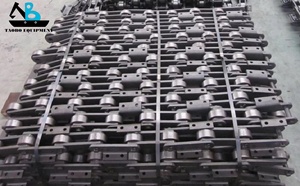 חדש תאימות אמפיבי מחפר חלקי מטעין פלדה הידראולי גומי מסלול פלדה גומי לנעל בנייה שונה פיר מנוע - Product Image 2